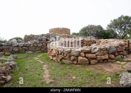 Sito archeologico del Nuraghe la Prisgiona - Sardegna - Italia Foto Stock