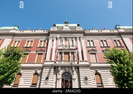 Belgrado, Serbia. 5 luglio 2023. Foto esterna del Museo nazionale serbo. Crediti: Silas Stein/dpa/Alamy Live News Foto Stock