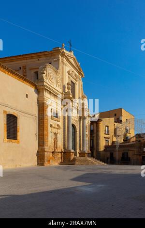 Basilica di San Giacomo, Caltagirone, Catania, Sicilia, Italia Foto Stock