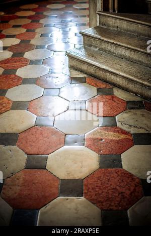 Piano della camera del Senato a Palazzo Ducale a Venezia Foto Stock