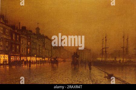 Greenock Dock di John Atkinson Grimshaw Foto Stock