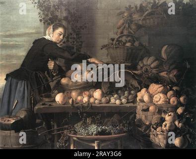 Venditore di frutta e verdura 1630 di Frans Hals Foto Stock