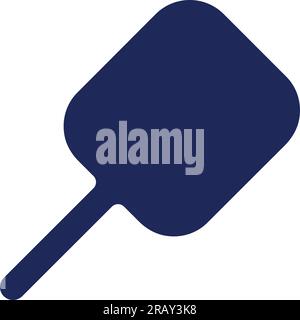 Icona dell'interfaccia utente glyph nero con lente di ingrandimento Illustrazione Vettoriale