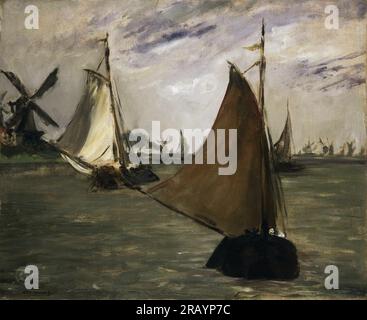 Édouard Manet, francese, 1832-1883 -- Marine in Olanda 1872. Foto Stock