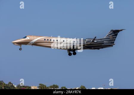 Air X Charter Embraer ERJ-135BJ Legacy 600 (Reg: 9H-Imp) in una nuova bella livrea. Foto Stock