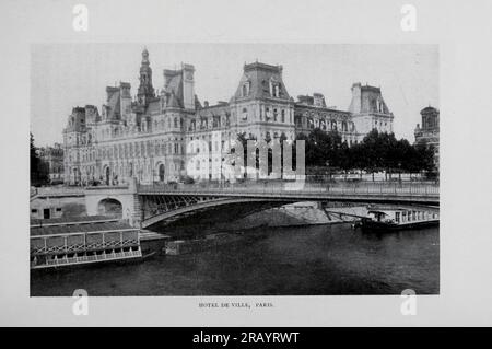 Hotel de Ville, Parigi dall'articolo IL VALORE della BUONA ARCHITETTURA NELLE CITTÀ. Di Barr Ferree della rivista Engineering Magazine DEDICATA AL PROGRESSO INDUSTRIALE volume X ottobre 1896 NEW YORK The Engineering Magazine Co Foto Stock