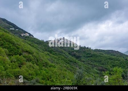 Savoia di Lucaniain, potenza, vista sul paese. Italia Foto Stock