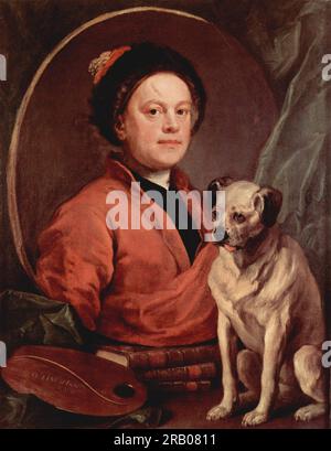 Autoritratto 1745 di William Hogarth Foto Stock