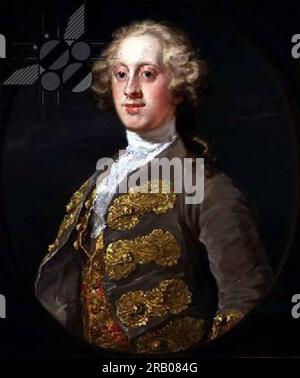 William Cavendish, marchese di Hartington, poi IV duca di Devonshire 1741 di William Hogarth Foto Stock