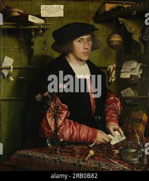 Georg Gisze, un mercante tedesco a Londra 1532; Londra, Regno Unito di Hans Holbein il giovane Foto Stock