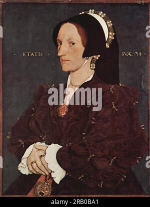 Ritratto di Margaret Wyatt, Lady Lee 1540; Germania di Hans Holbein il giovane Foto Stock