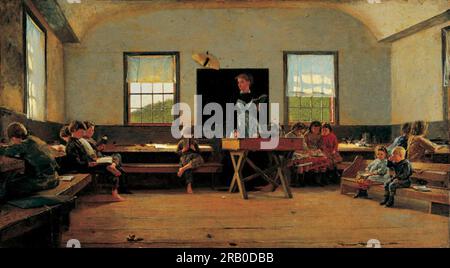 La Country School 1871 di Winslow Homer Foto Stock