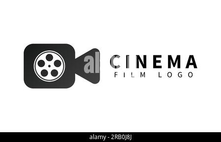 Logo fotocamera Cinema Design logo fotocamera astratto logotipo registrazione Illustrazione Vettoriale