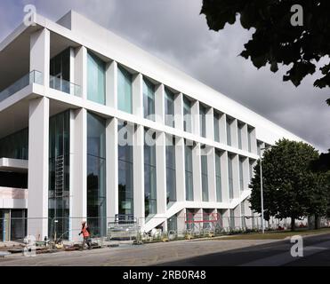 Il nuovo Cavendish Laboratory Building in costruzione, University of Cambridge, West Cambridge Site, Inghilterra, luglio 2023 Foto Stock