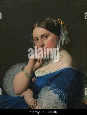 Delphine Ramel, Madame Ingres 1859 di Jean Auguste Dominique Ingres Foto Stock