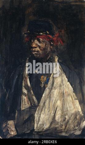 Ritratto del soldato KNIL ferito Kees Pop 1882 di Isaac Israels Foto Stock