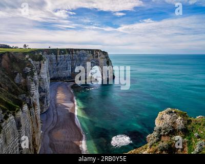 Valleuse de Jambourg, Normandia. Foto Stock