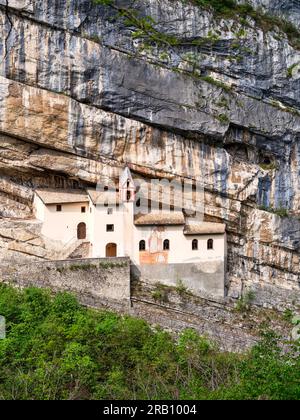 Eremo di San Colombano. Foto Stock