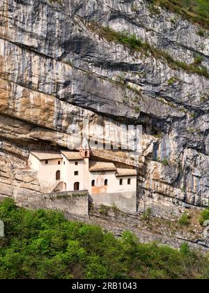 Eremo di San Colombano. Foto Stock
