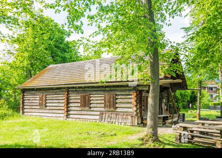 Bad Goisern am Hallstättersee, Holzknechtmuseum (museo dei taglialegna) a Salzkammergut, alta Austria, Austria Foto Stock