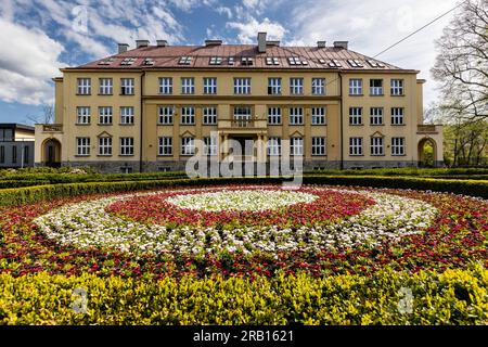 Europa, Polonia, Voivodato della Slesia, Wisla, municipio Foto Stock