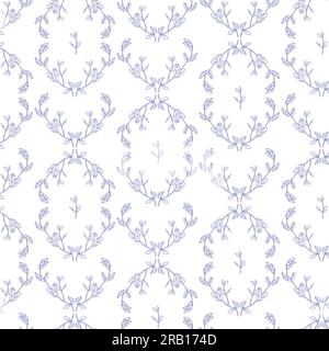 Ripetizione senza cuciture geometriche floreali Illustrazione Vettoriale