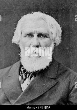 Ivan Turgenev, 1880, Ivan Sergeyevich Turgenev (1818 – 1883) romanziere russo Foto Stock