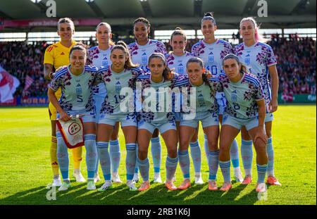 Gladsaxe Stadium, Copenhagen, Danimarca. 5 luglio 2023. Danimarca vs Spagna, allo stadio Gladsaxe, Copenaghen, Danimarca. Kim Price/CSM/Alamy Live News Foto Stock