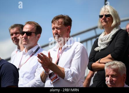 Burkhard HINTZSCHE (Direttore della città di Duesseldorf) finale di volteggio femminile, il 6 luglio 2022 a Duesseldorf/Germania. La finale 2023 Reno-Ruhr dal 06,07 al 09.07.2023 Foto Stock