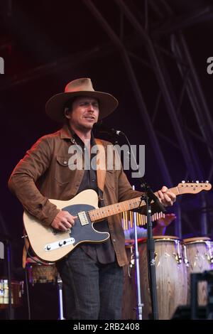 Lukas Nelson & POTR si esibiscono al Black Deer Festival, Eridge Park, Kent, giugno 2023 Foto Stock