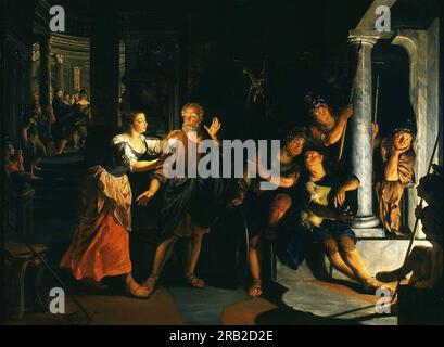 Negazione di San Pietro 1640 di Nikolaus Knüpfer Foto Stock