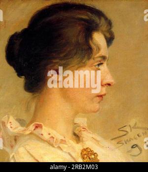 Marie in Profile 1891 di Peder Severin Kroyer Foto Stock