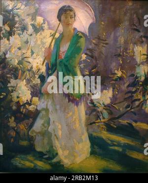 Marie in the Garden di Peder Severin Kroyer Foto Stock