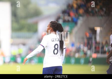 Dublino, Irlanda. 6 luglio 2023. Grace Geyoro (Paris Saint Germain) (Hugh de Paor/SPP) credito: SPP Sport Press Photo. /Alamy Live News Foto Stock