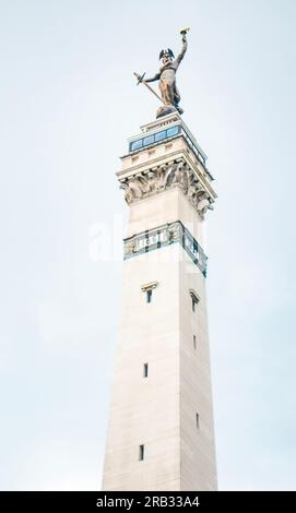 Il Soldiers and Sailors Monument di Indianapolis, Indiana Foto Stock