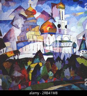 Chiese, nuova Gerusalemme 1917 di Aristarkh Lentulov Foto Stock