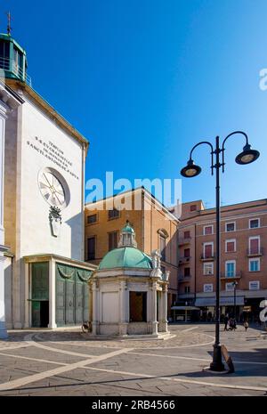 Piazza tre Martiri, Rimini, Emilia Romagna, Italia, Foto Stock