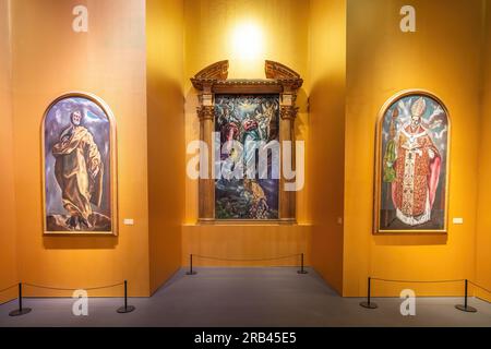 L'Immacolata Concezione di El Greco all'interno del Museo di Santa Cruz - Toledo, Spagna Foto Stock