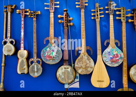 Uzbekistan Bukhara, antichi strumenti musicali Foto Stock