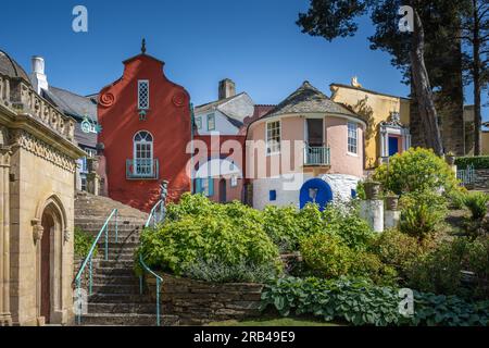 Round House, Portmeirion, Galles del Nord, Regno Unito Foto Stock