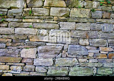 Italia, Piemonte, Domodossola, Sacro Monte Calvario, muro tradizionale Foto Stock