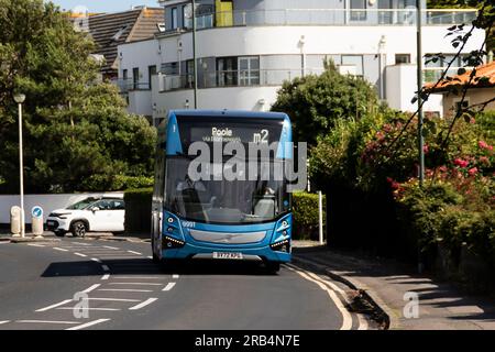 Morebus, compagnia di autobus Bournemouth, Southborne e Hengistbury Head Foto Stock