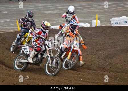 Motocross. eicma. bicicletta e moto in mostra. Milano 2013 Foto Stock