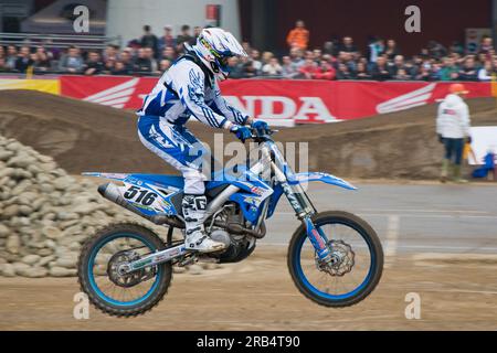 Motocross. eicma. bicicletta e moto in mostra. Milano 2013 Foto Stock