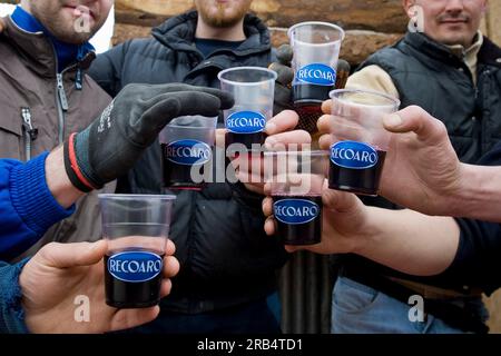 Chiamata di marzo. recoaro terme. Italia Foto Stock