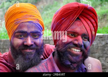 hola mohalla festival, anandpur sahib, punjab, india Foto Stock