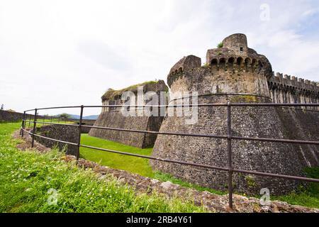 Forte di Sarzanello. sarzana. Liguria. Italia Foto Stock