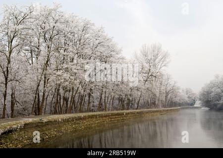 Naviglio grande. Castelletto di Cuggiono. Lombardia. Italia Foto Stock