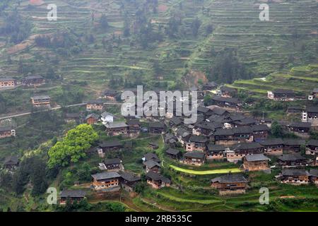 Cina. Provincia di Guizhou. Villaggio zhaoxing Foto Stock