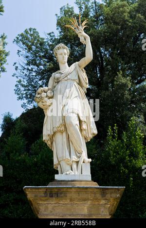 Statua dell'abbondanza di pietro tacca. giardino di boboli. Firenze. Toscana Foto Stock